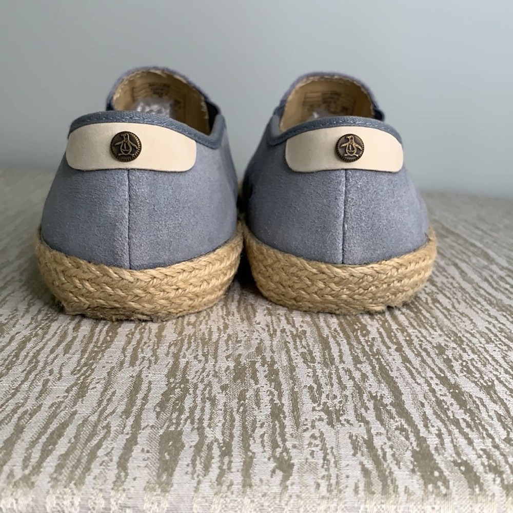 PENGUIN MEN’S BLUE SUEDE ESPADRILLES SIZE 8.5 - Picture 5 of 9
